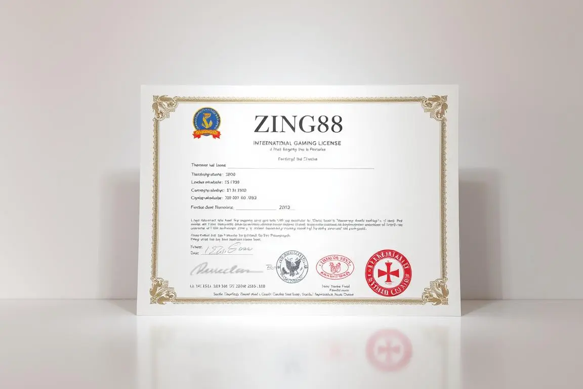 Giấy phép quốc tế Zing88